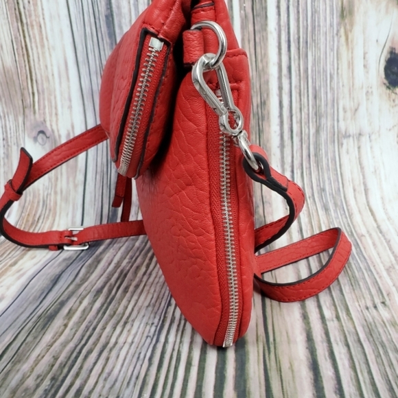 Vince Camuto Red Cory Lamb Leather Crossbody - Picture 9 of 11